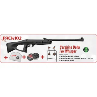 Pack Noël carabine Gamo Delta Fox Whisper 4,5 mm