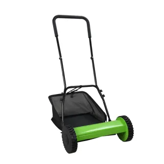 Tondeuse à main hélicoïdale 40cm bac 18L coupe 15-43mm