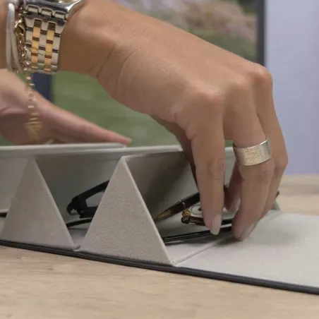 Etui à lunettes 3 paires - Rangement compact et pratique