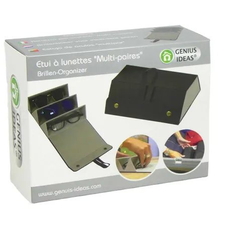 Etui à lunettes 3 paires - Rangement compact et pratique