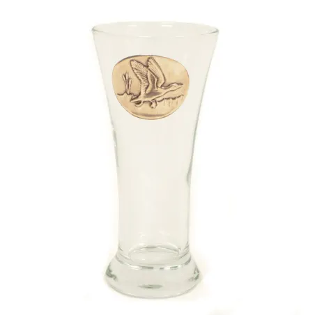 Verres à Pastis 18 cl décor étain relief de gibiers Lot de 6