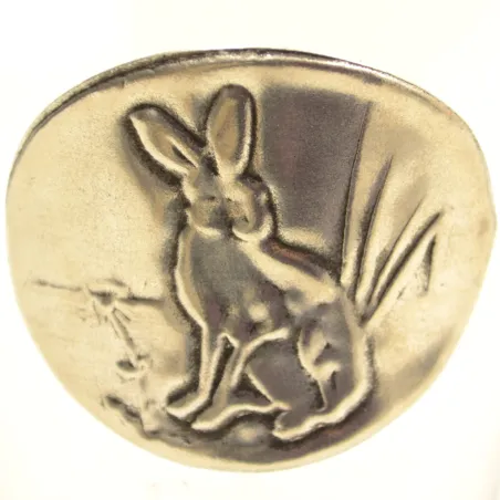 Verres à vin 360 ml décor étain relief de gibiers 6 pièces