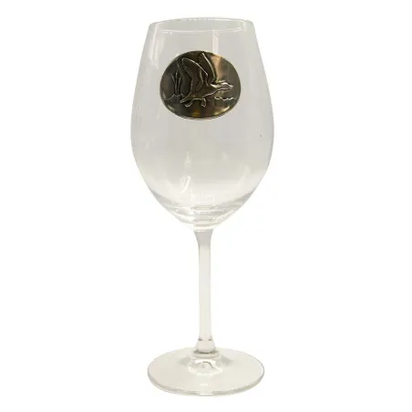 Verres à vin 360 ml décor étain relief de gibiers 6 pièces