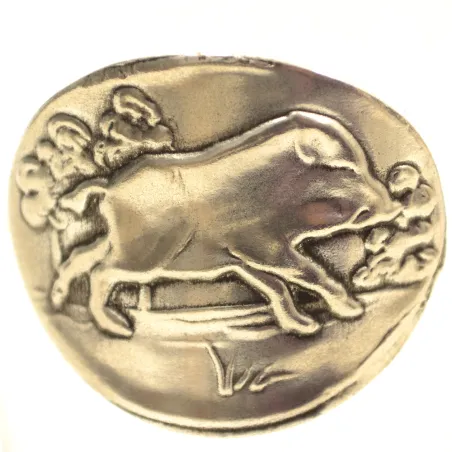 Verres à vin 360 ml décor étain relief de gibiers 6 pièces