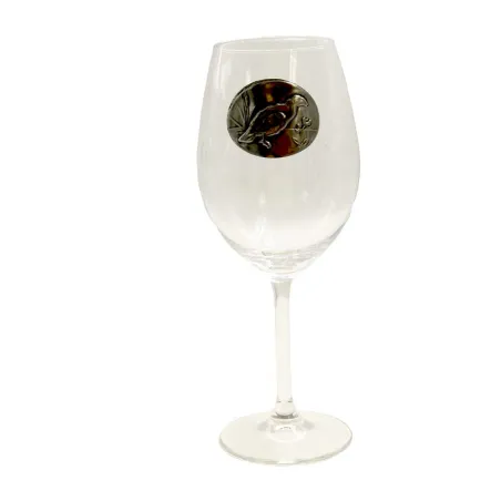 Verres à vin 360 ml décor étain relief de gibiers 6 pièces