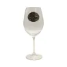 Verres à vin 360 ml décor étain relief de gibiers 6 pièces