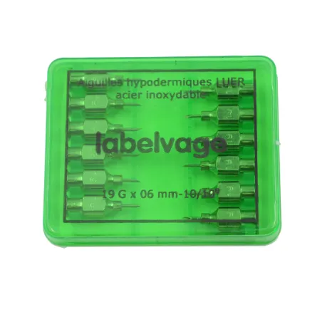 Aiguilles réutilisables acier inoxydable triple biseau Volailles - Ovins - Bovins par lot de 12