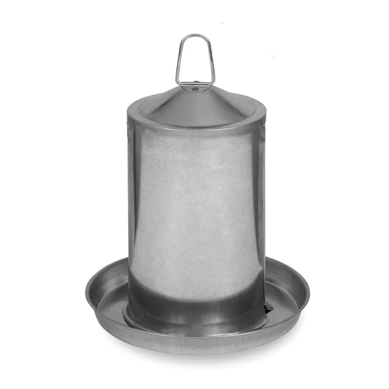 Abreuvoir poules GAUN 4 L – Double paroi galvanisée