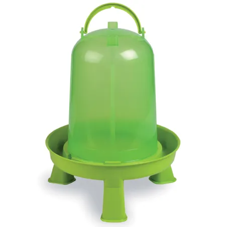 Abreuvoir gradué sur pied avec poignée vert 10L