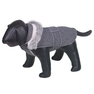 Manteau Grisa gris pour chien – Doudoune chaude et ajustable
