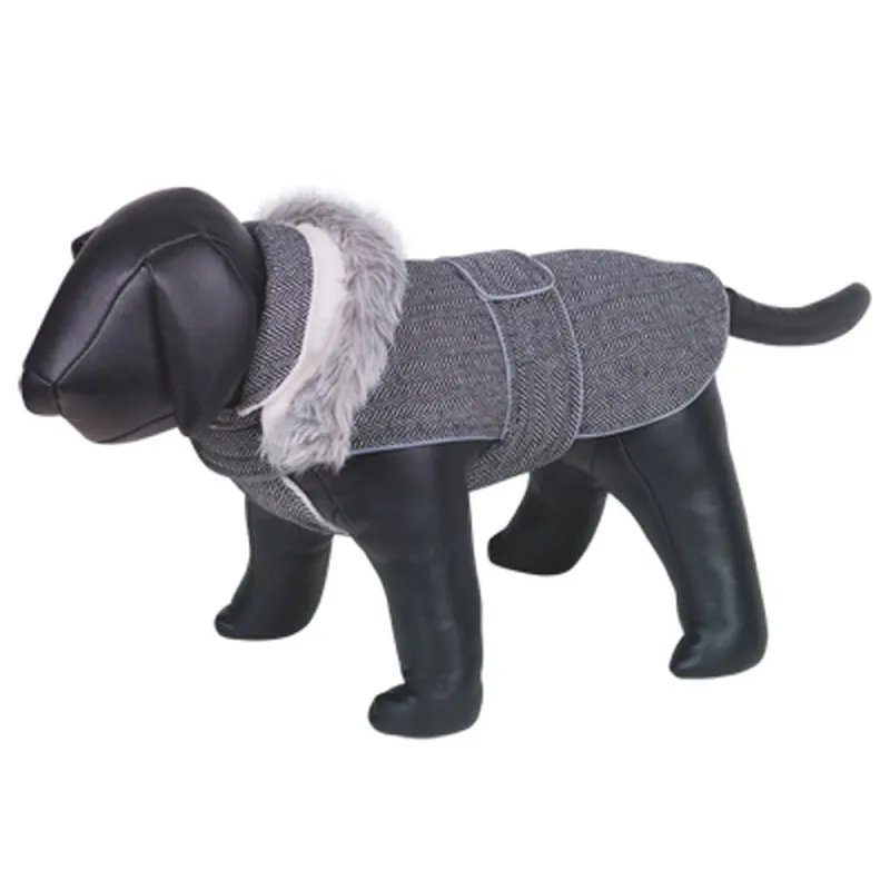 Manteau Grisa gris pour chien – Doudoune chaude et ajustable
