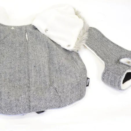 Manteau Grisa gris pour chien – Doudoune chaude et ajustable
