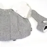 Manteau Grisa gris pour chien – Doudoune chaude et ajustable