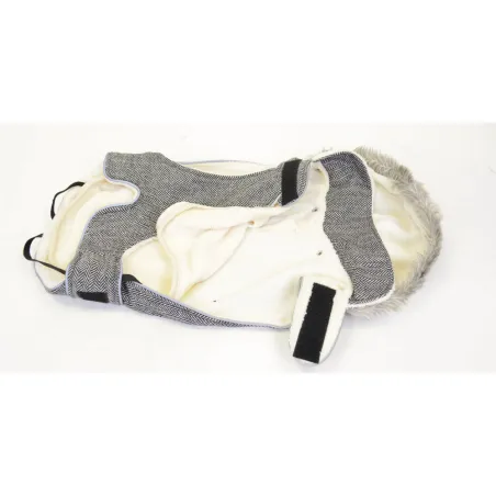 Manteau Grisa gris pour chien – Doudoune chaude et ajustable