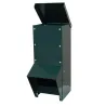 Mangeoire anti gaspillage galvanisée peinture epoxy verte 7 kg