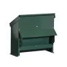 Mangeoire galvanisée verte anti gaspillage 20 kg