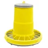 Mangeoire trémie cylindrique volailles plastique jaune 17kg