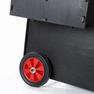 2 Roulettes pour poulailler surélevé 5 à 9 poules plastique recyclé