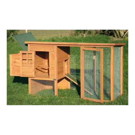 Poulailler bois 2 à 4 poules avec enclos Avibel 200 X 75 X 100 cm