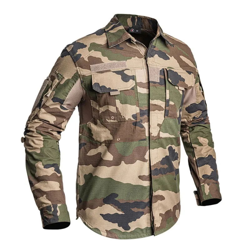 Chemise Fighter respirante mesh coton polyester camo CE M à 3XL