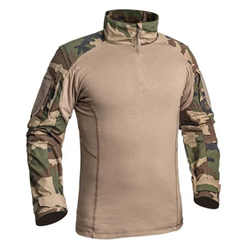 Chemise Ubas Fighter col montant zip coton polyester camo M à 3XL