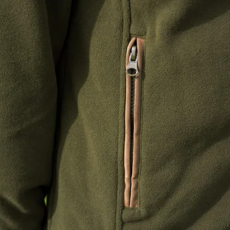 Blouson Scotland femme 4 poches zip polaire polyester kaki S à XL