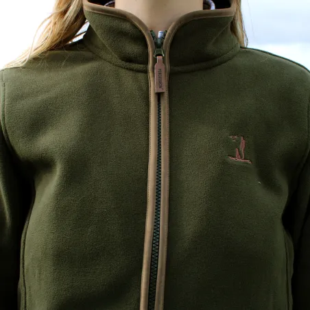 Blouson Scotland femme 4 poches zip polaire polyester kaki S à XL