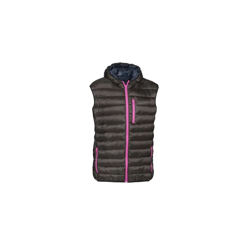 Doudoune sans manches femme capuche polyamide noir S à 2XL