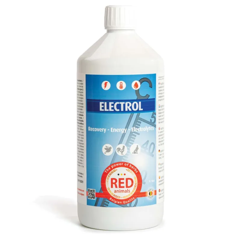 Electrol complément pigeons, volailles et lapins 1L RED Animals