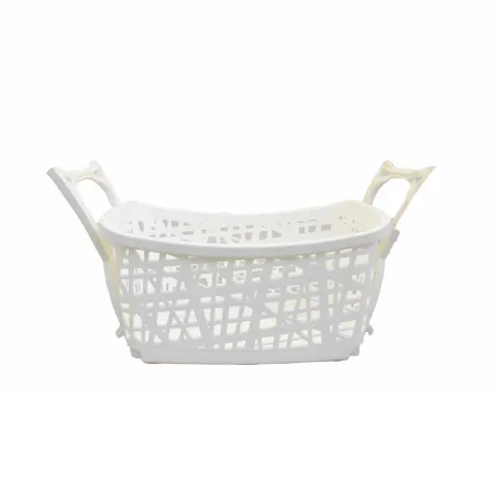 Panier à linge sur pieds - Corbeille textile rangement linge