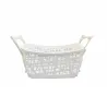 Panier à linge sur pieds - Corbeille textile rangement linge