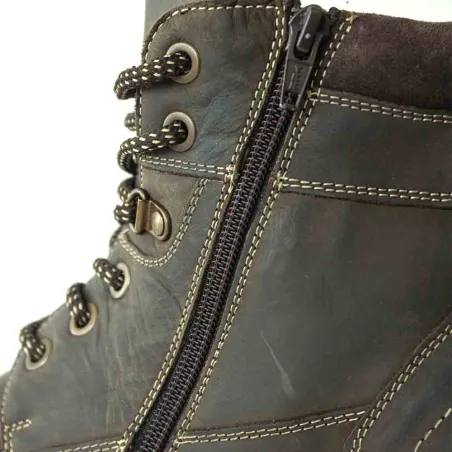 Chaussures homme montantes zippées Torki cuir gras 41 à 46