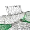 Nasse 2 entrées galvanisée plastifiée maille 10 mm L 80 cm