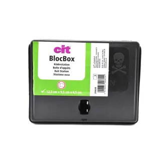 Boite à appâts rats, souris 12,5 x 9,5 x 4,5 cm à clé