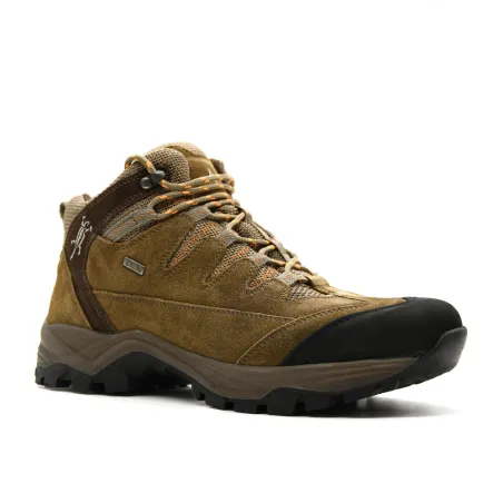 Chaussures Ayoka Merano marron randonnée cuir toile tige haute