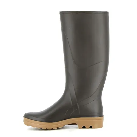 Bottes Femmes Karol PVC doublure jersey marron 36 à 41