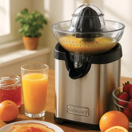 Presse agrumes CCJ210E 100W 220V acier brossé inox 29x16x28cm