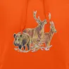 Sweat à capuche orange grands animaux Bartavel®