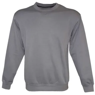 Sweat col rond gris - Pull casual confort homme femme