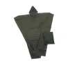 Poncho imperméable polyester enduit kaki taille unique