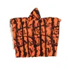 Poncho imperméable polyester enduit orange taille unique