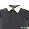 Polo FAST manches longues col classique coton bleu marine M à 3XL