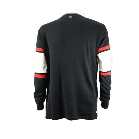 Polo FAST manches longues col classique coton bleu marine M à 3XL