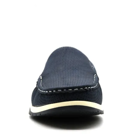 Chaussures bateau facile à enfiler synthétique bleu marine