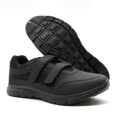 Baskets à scratches synthétique noires 40 à 46