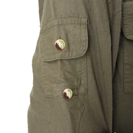 Chemise Authentic respirante multipoches coton kaki S à 3XL