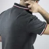 Polo manches courtes LORD coton polyester gris chiné S au 3XL