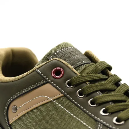 Baskets homme Palazo kaki de 40 à 45