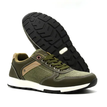 Baskets homme Palazo kaki de 40 à 45