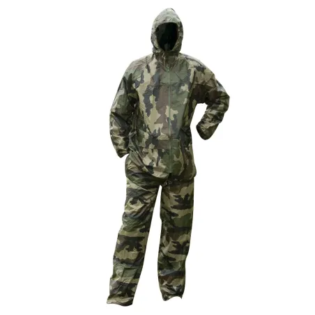 Ensemble de pluie imperméable polyester camo CE M à 3XL
